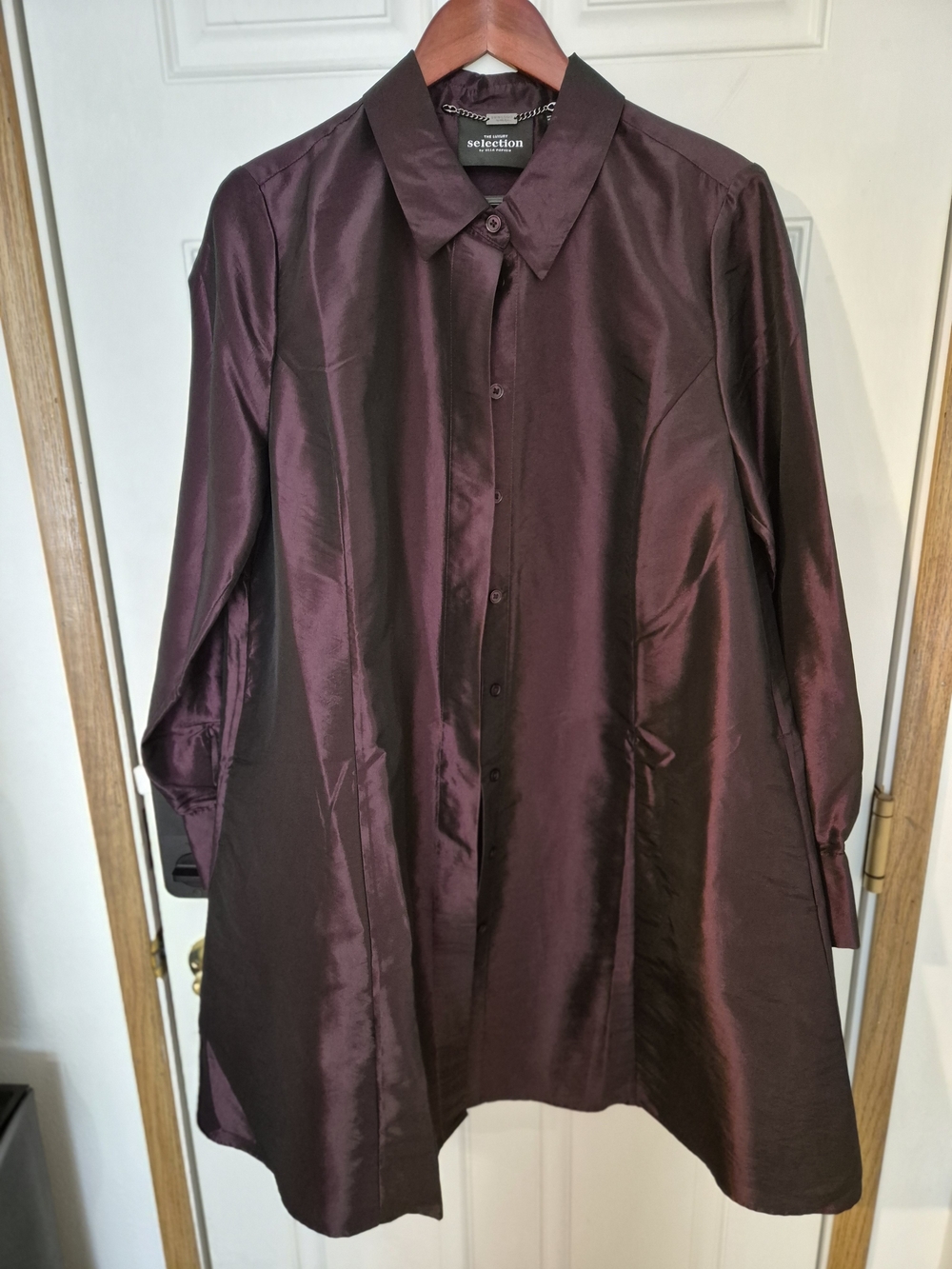 Ulla Popken Button Up Knee Length Shirtdress